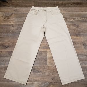 Vintage Y2K Lucky Brand "Giant Fit" Beige Jeans Pants Size 34